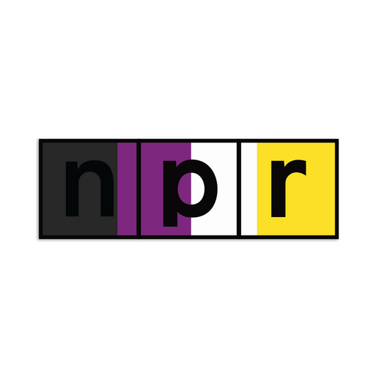 NPR Nonbinary Logo Sticker
