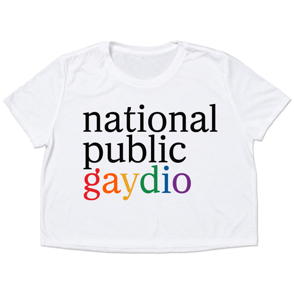 National Public Gaydio Crop Top