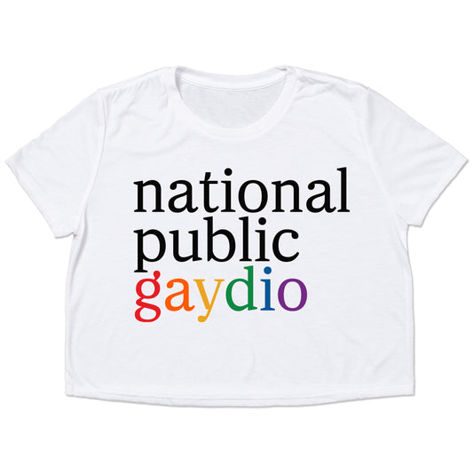 National Public Gaydio Crop Top