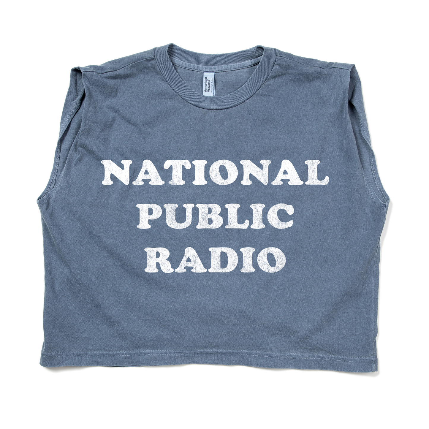 NPR Retro 70s Cooper Muscle Crop Women's Tee