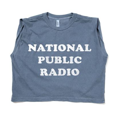NPR Retro 70s Cooper Muscle Crop Women's Tee