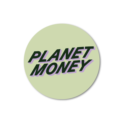 Planet Money Text Logo Sticker