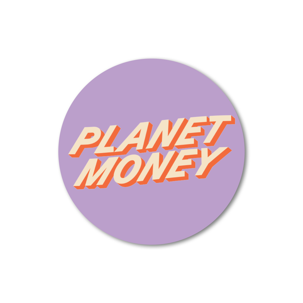 Planet Money Text Logo Sticker