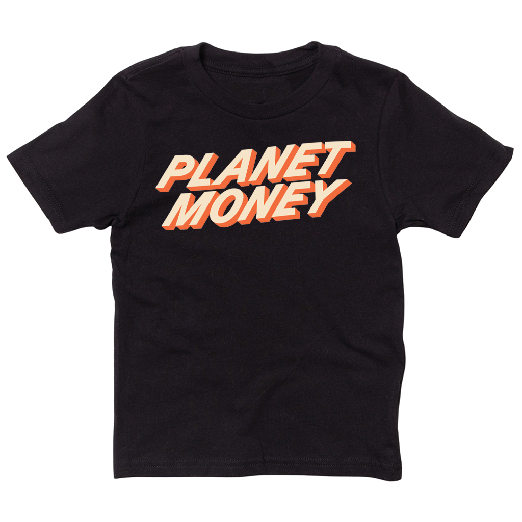 Planet Money Text Logo Kids Tee