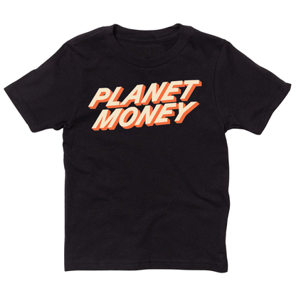 Planet Money Text Logo Kids Tee