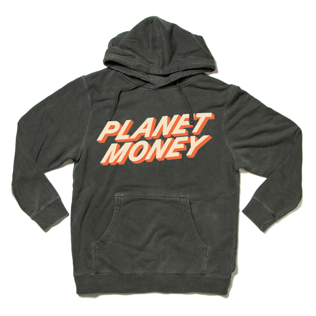 Planet Money Text Logo Pullover Hoodie