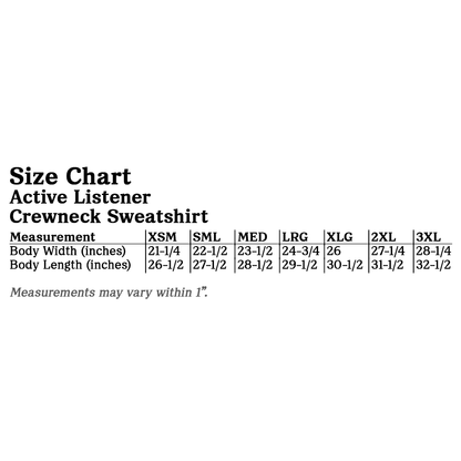 Active Listener Crewneck Sweatshirt - Bone
