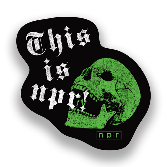 This Is NPR Skull Die-Cut Sticker