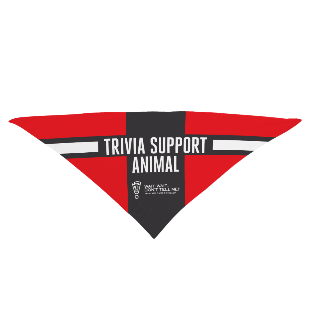 Trivia Support Animal Dog Bandana