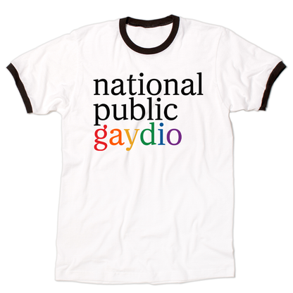 National Public Gaydio Ringer Tee