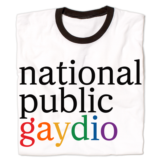 National Public Gaydio Ringer Tee