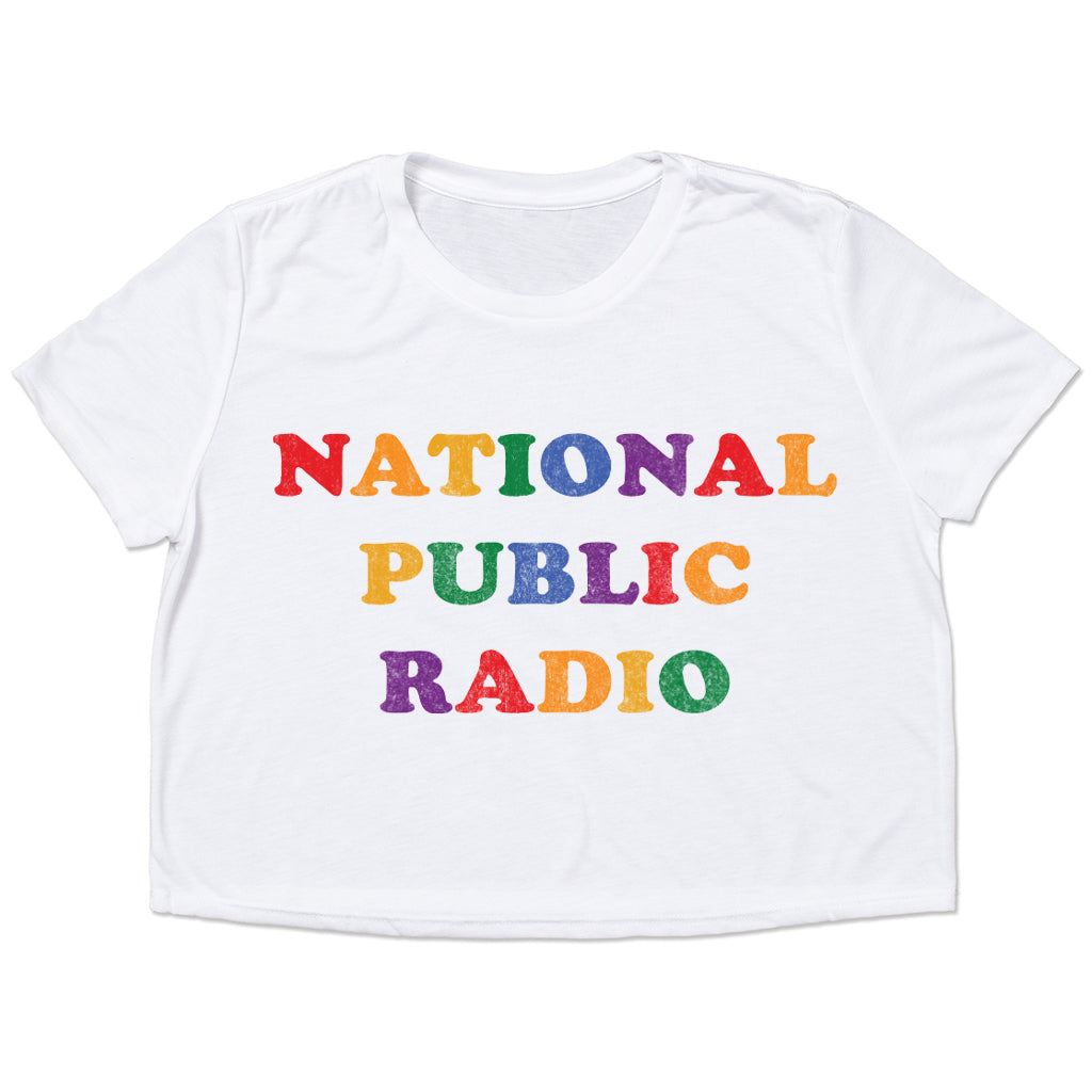 NPR Pride 70s Cooper Crop Top