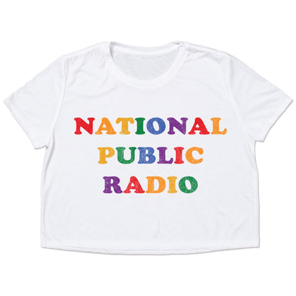 NPR Pride 70s Cooper Crop Top
