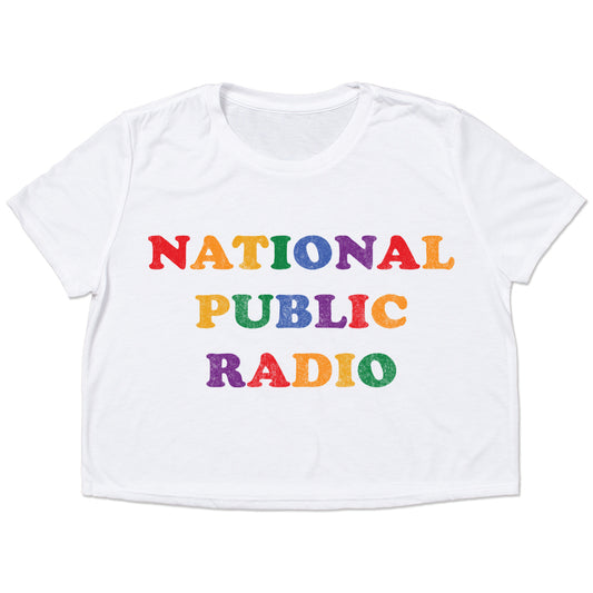 NPR Pride 70s Cooper Crop Top