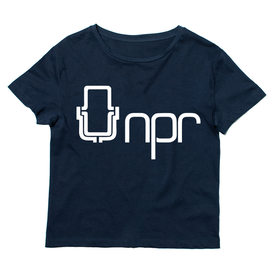 NPR '70s Mic Logo Women's Micro Rib Baby Tee