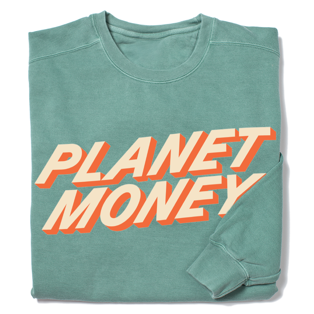 Planet Money Text Logo Crewneck Sweatshirt