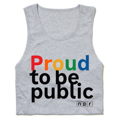 NPR Proud to Be Public Tank Top