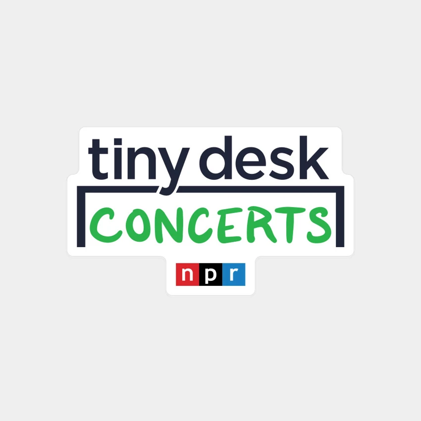 Tiny Desk Concerts Medium Green Sticker