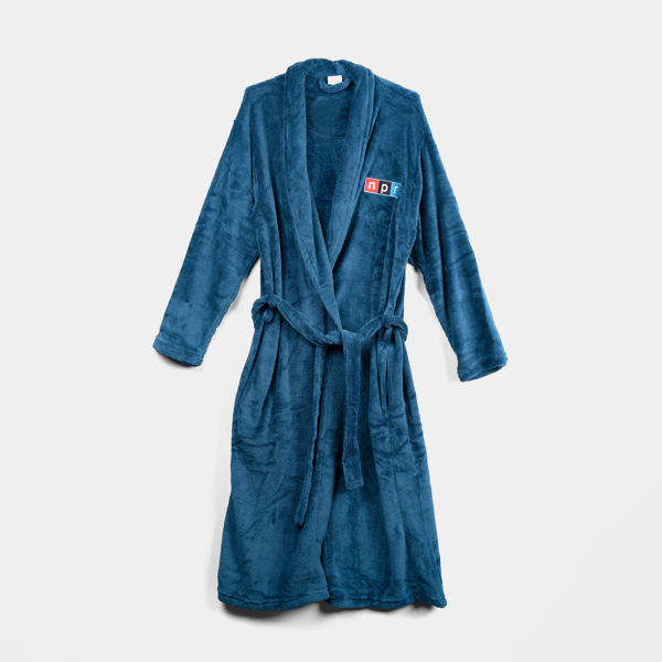 Blue robe with NPR logo