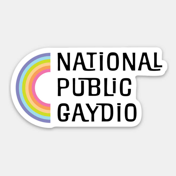 Rainbow National Public Gaydio Sticker