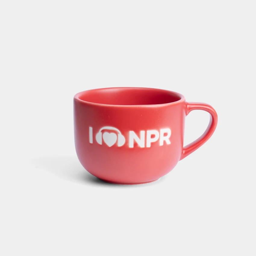 I Heart NPR Red Soup Mug