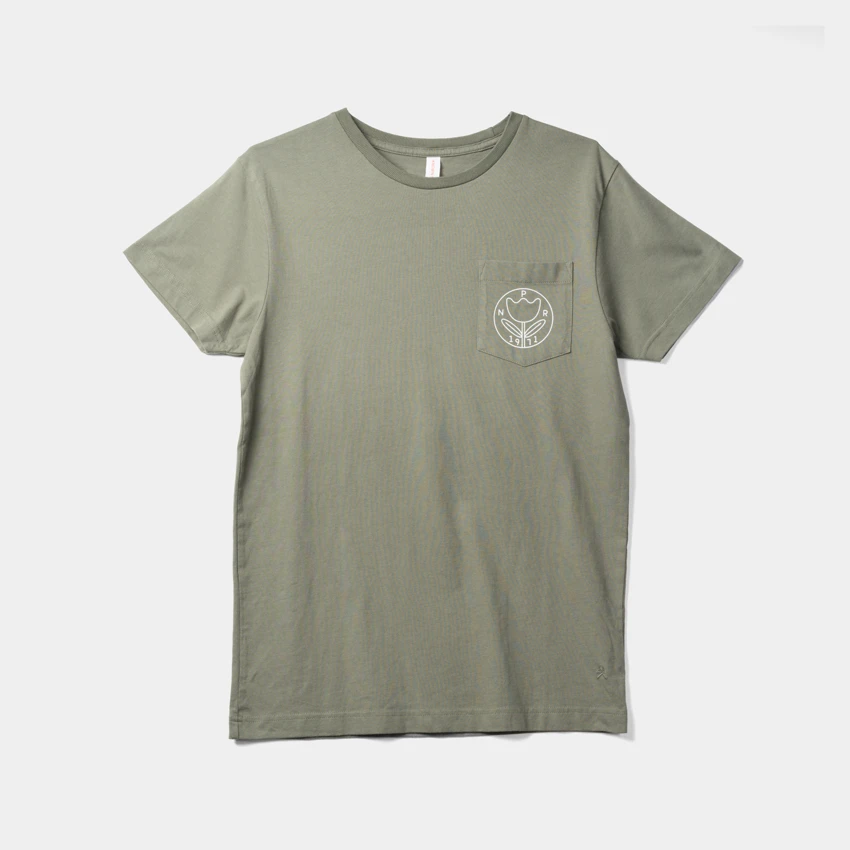 KEEP RADIO PUBLIC POCKET T-SHIRT Front