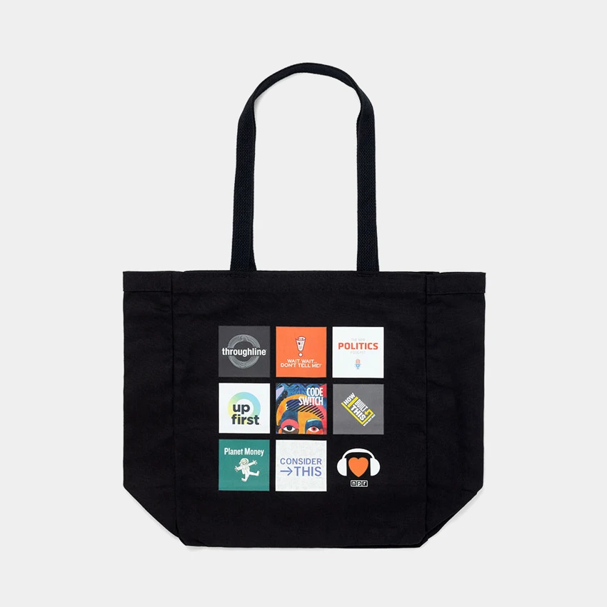 NPR Podcast Title Tote Front